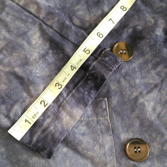 Amadi Medium Tie Dye Linen Blend Jacket - Picture 5 of 12